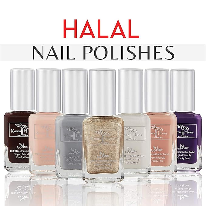 Karma Naturals Certified Halal Nail Polish - Breathable & Water Permeable, Wudu Friendly (Jamila)