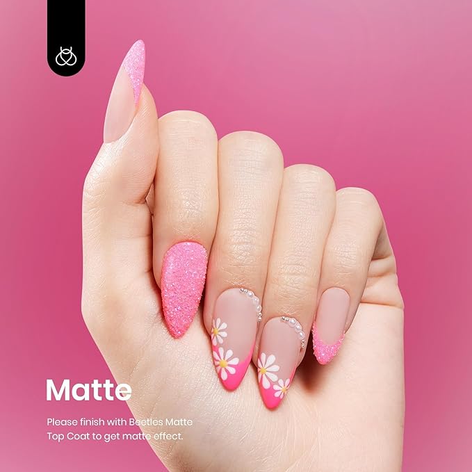 Beetles Hot Pink Gel Nail Polish 1Pcs 15ml Neon Pink Gel Nail Polish Bright Color Soak Off Uv LED Nail Lamp for Women DIY Manicure Gifts for Mom