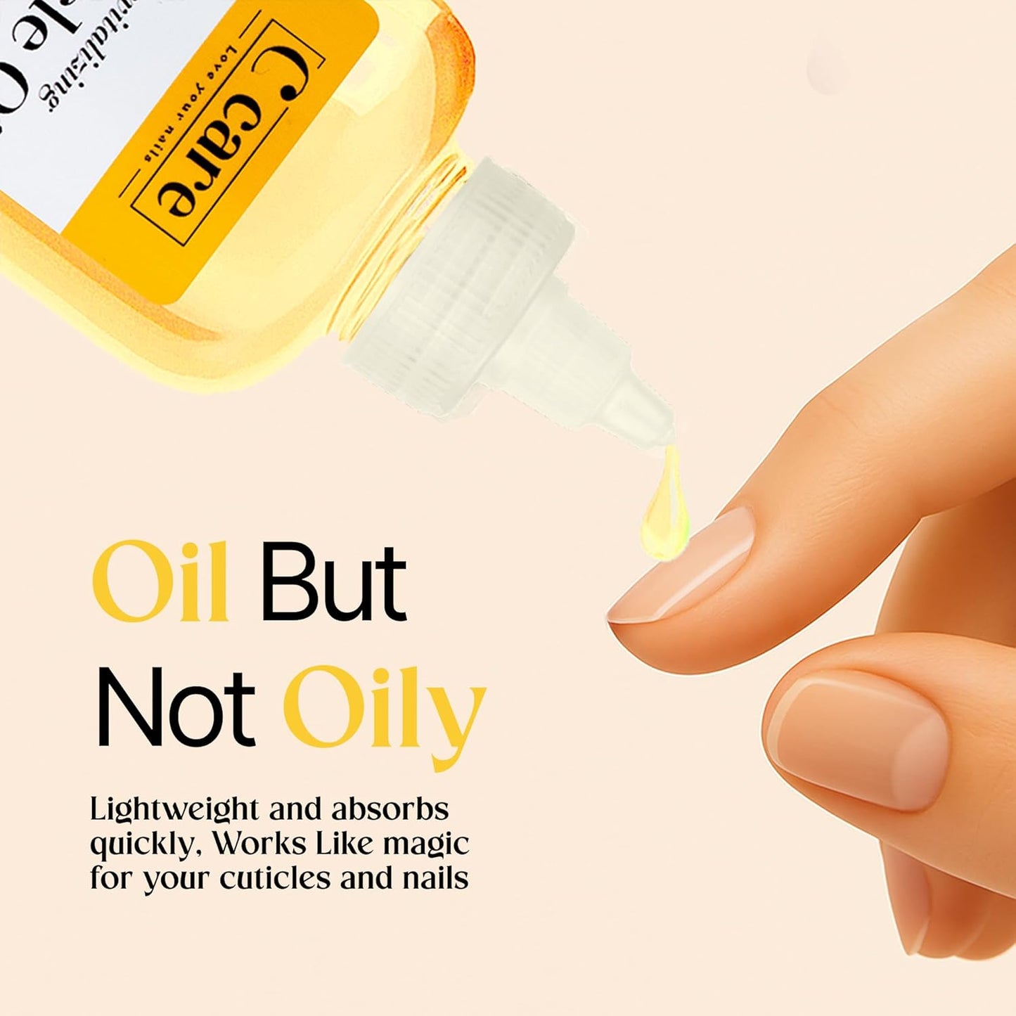 C CARE Milk and Honey Cuticle Oil For Nails - Repairs Cuticles Overnight - Moisturizes and Strengthens Nails and Cuticles - 8 oz