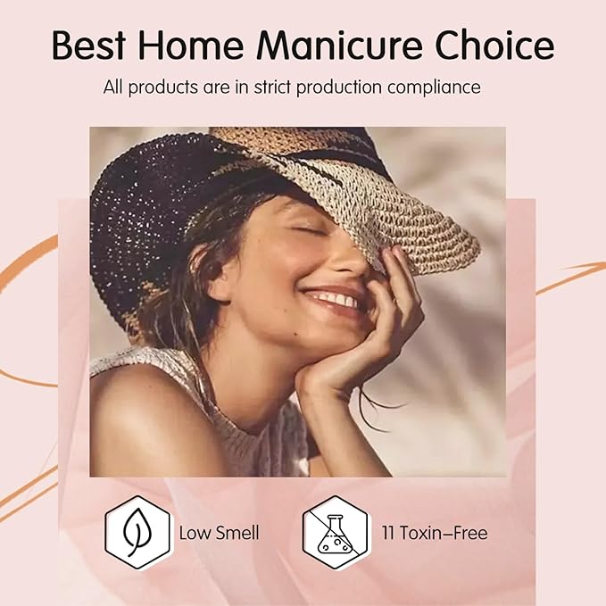 Icy Jelly Nude Pink Gel Nail Polish Set of 6 Transparent Milky White Colors Sheer Gel Polish x Kit for Salon Manicure and Nail Art DIY at Home