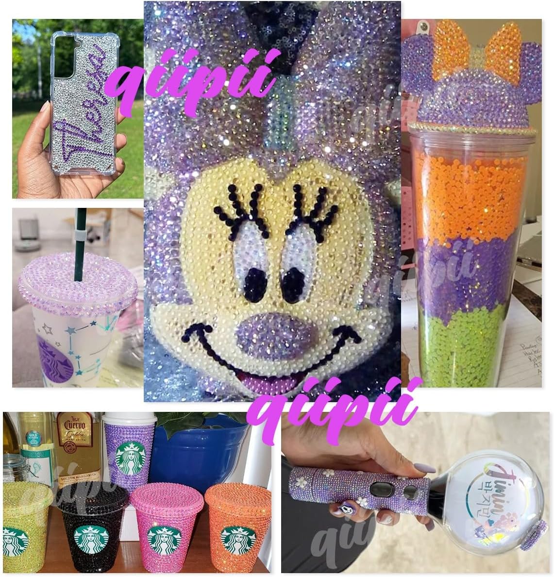 Purple Jelly Resin Rhinestones for Crafting 3mm 4mm 5mm Flatback Light Purple Dark Purple AB Stones Violet Gems Diamonds Crystals Charms for Nails Face Eye Makeup Mugs Tumblers Bottles Crafts