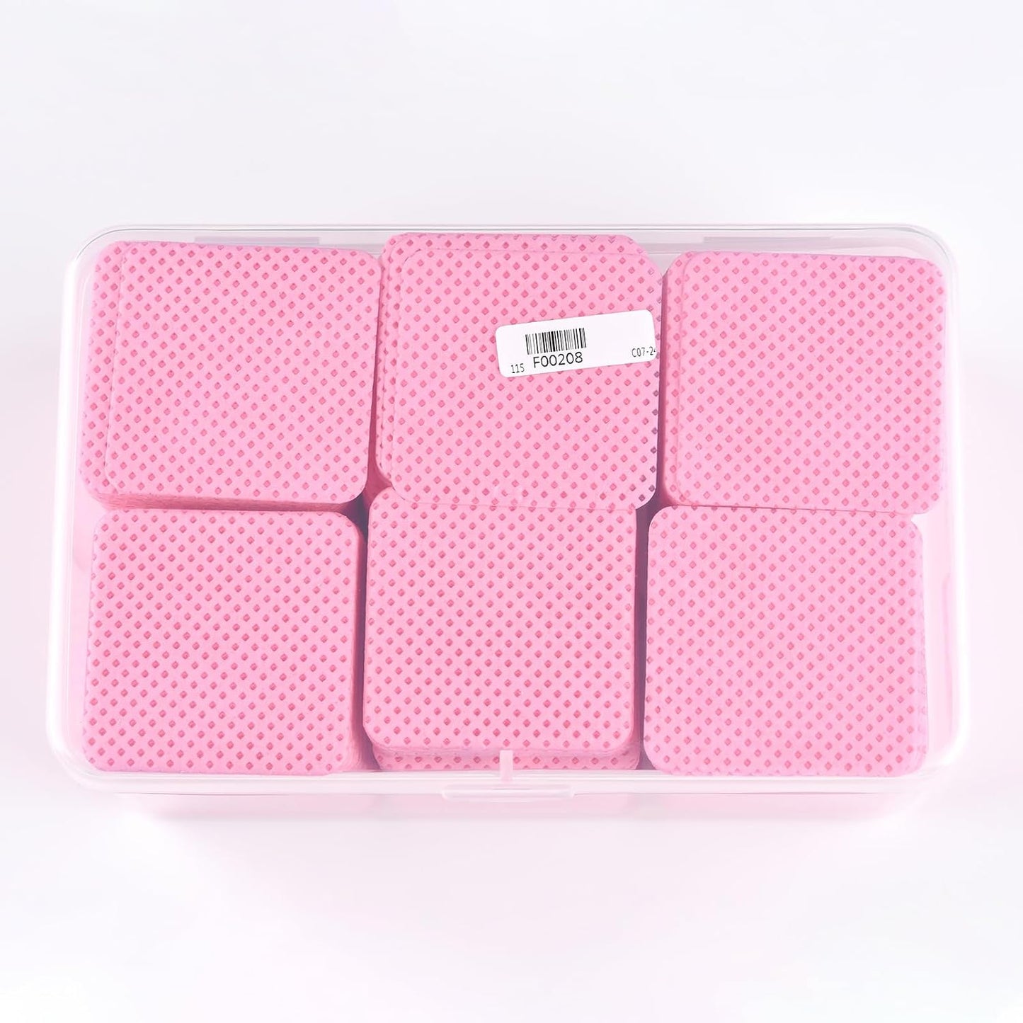 900 PCS Lint Free Nail Cleaning Wipes to Remove Gel Nail Polish & Other Excess Liquid Disposable Nail Cleaning Wipes (Pink)