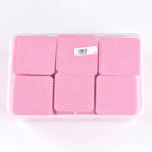 900 PCS Lint Free Nail Cleaning Wipes to Remove Gel Nail Polish & Other Excess Liquid Disposable Nail Cleaning Wipes (Pink)