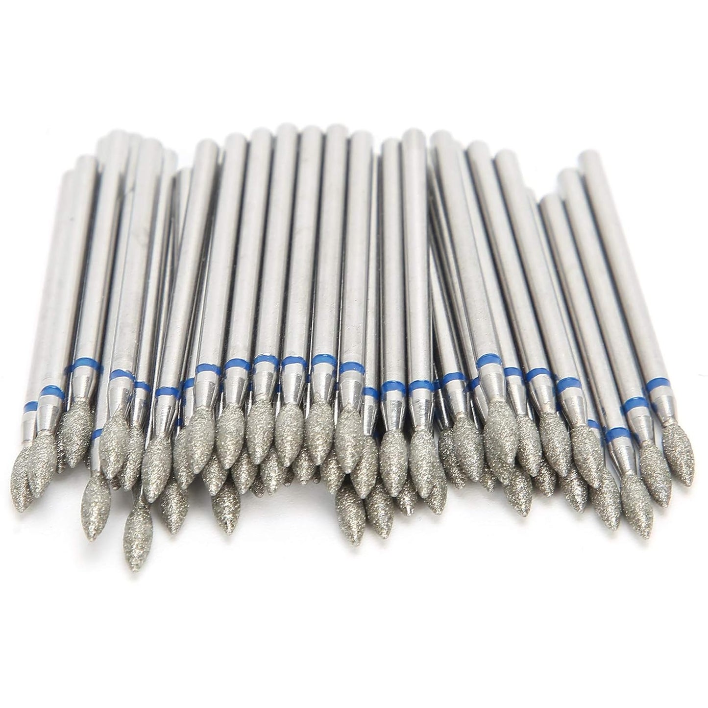 50Pcs Nail Drill Bits Nail Polishing Grind Head, Replacement Accessory Manicure Tool, Nail Drill Bits for Acrylic Gel Nails Cuticle Clean Pedicure(M-2.7mm)