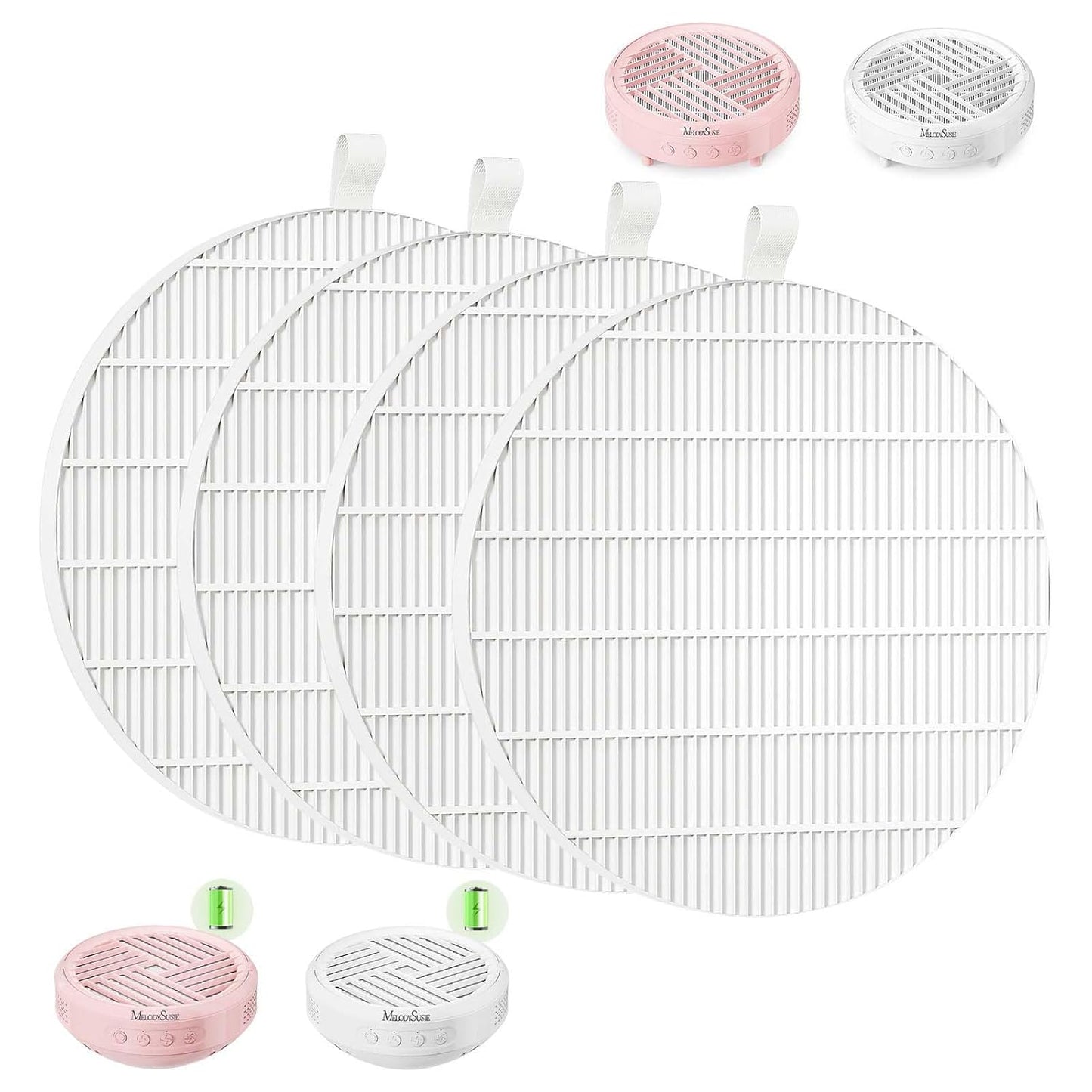 SProR Nail Dust Collector Replacement Filter, 4 Pack Reusable Dust Filter for MelodySusie Hpro/SProR Nail Dust Collector, Compatible Fine Filter for Efficient Nail Dust Collection