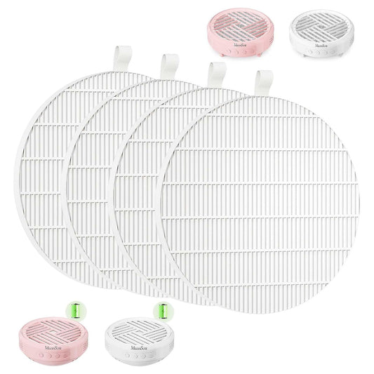 SProR Nail Dust Collector Replacement Filter, 4 Pack Reusable Dust Filter for MelodySusie Hpro/SProR Nail Dust Collector, Compatible Fine Filter for Efficient Nail Dust Collection