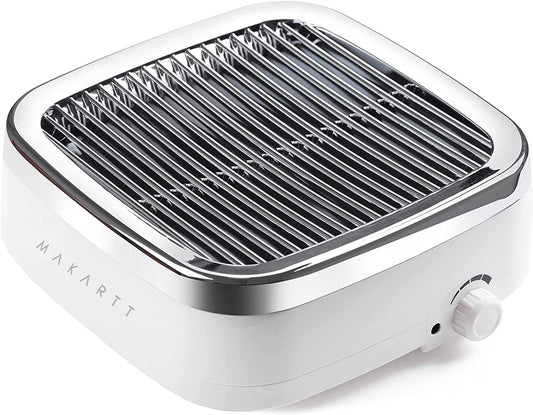 Makartt Nail Dust Collector: 60W Professional Nail Fan Dust Collector with Reusable Filter, 2 Powerful Suction, Adjustable Speed Nails Extractor Vacuum for Manicure Salon Home (Sylvie)