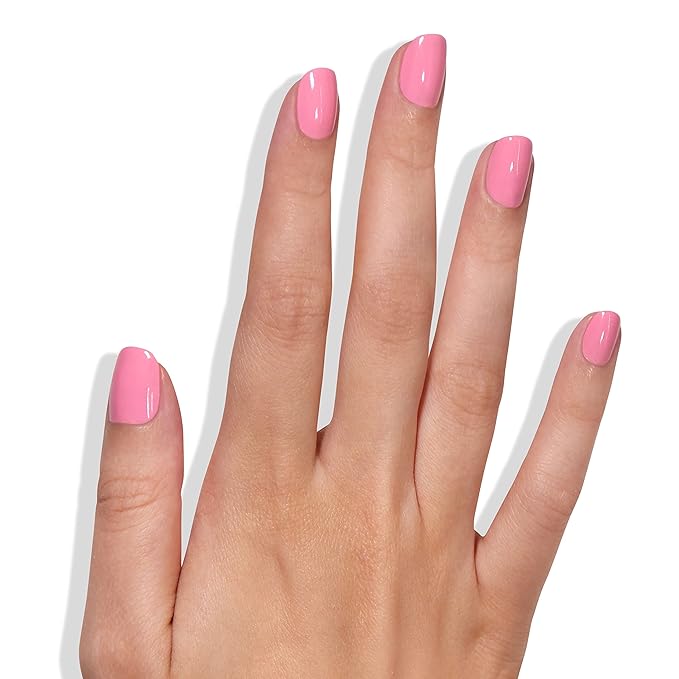roro AHA Infused 21+ Free Nail Polish - Chip-Resistant High-Impact Nail Color Lacquer Made in the USA, Vegan/Cruelty-Free, Gluten-Free, Can’t Sit With Us, Light Bubblegum Pink, .4Fl Oz/12mL