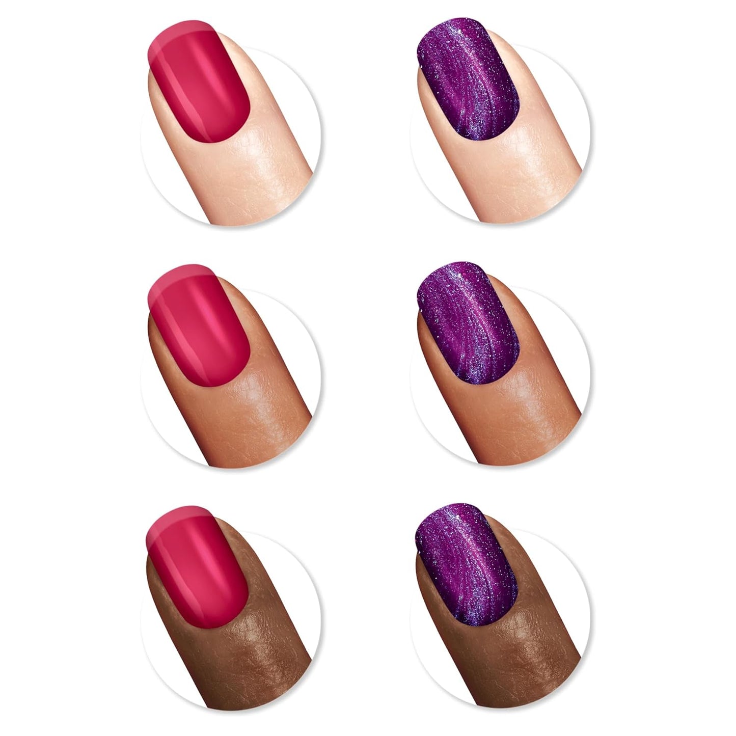 Sally Hansen Insta-Dri®, Ring Pop Nail Polish Duo, Quick Dry, Long Lasting, Streak-Free Shine, Red and Purple Nail Polishes