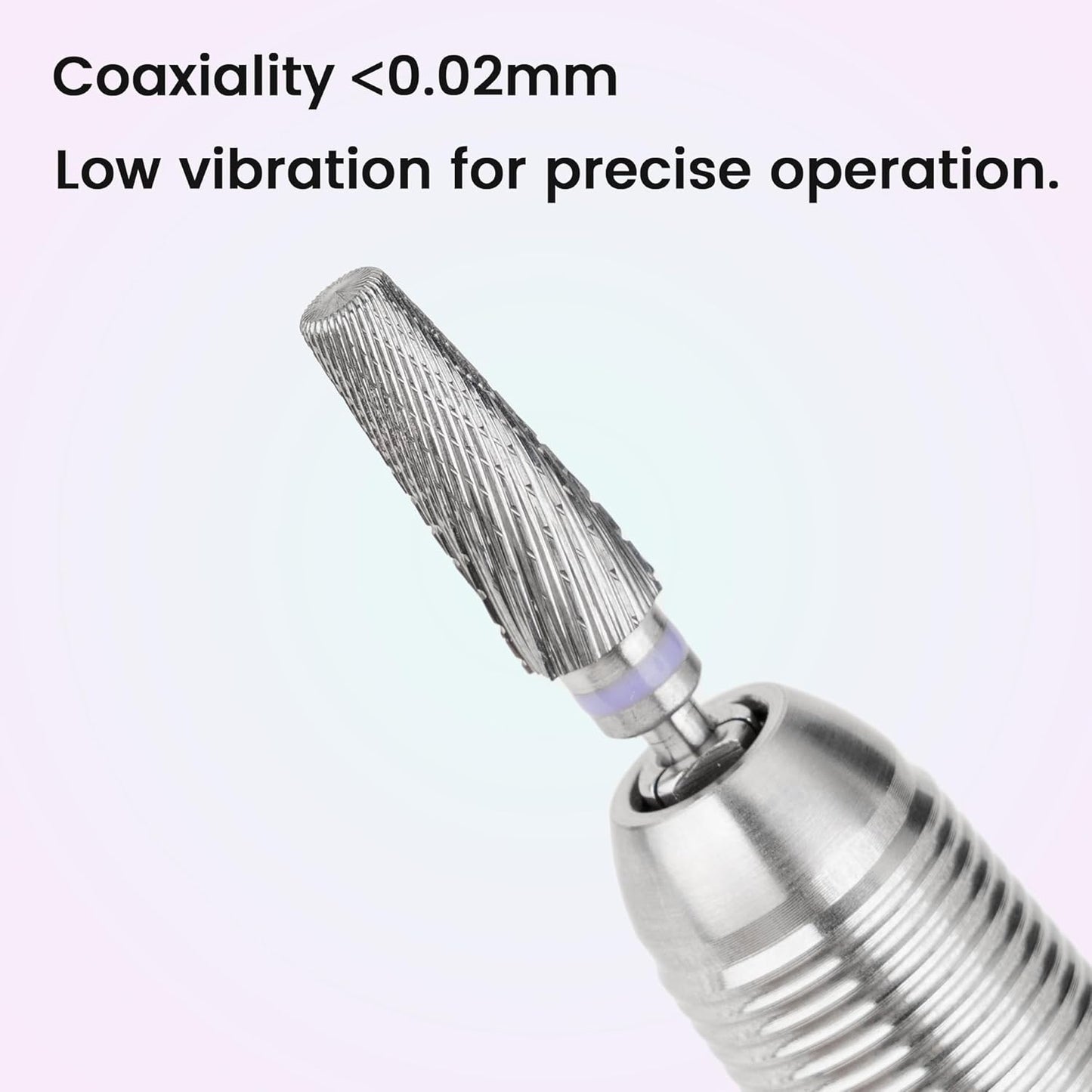 Delanie Professional 5-in-1 Carbide Nail Drill Bit for Professional Nail Tech, 3/32", XXC+M+XXF