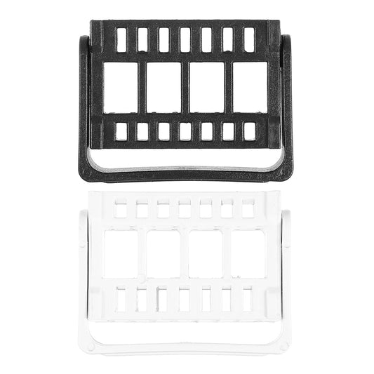 Acrylic Display Risers Nail Display Stand 2PCS Nail Drill Bits Holder 16 Holes Drill Bit Organizer Stand Manicure Nail Art Rack Grinding Head Holder for Home Vessel Bits Nail Bit Holder