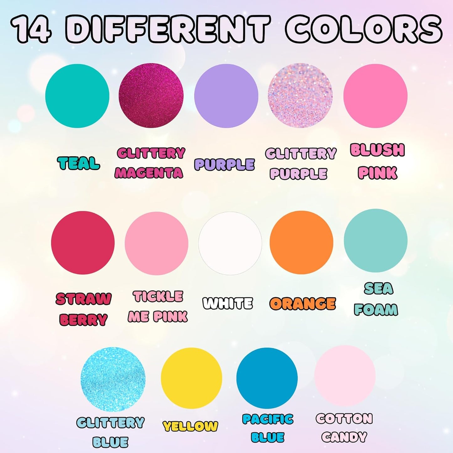 SIMPLE PLEASURES Unicorn Rainbow Kids Nail Polish Set for Girls – 14 Water-Based Non -Toxic Nail Art Kit - Gift Set for Ages 7-12