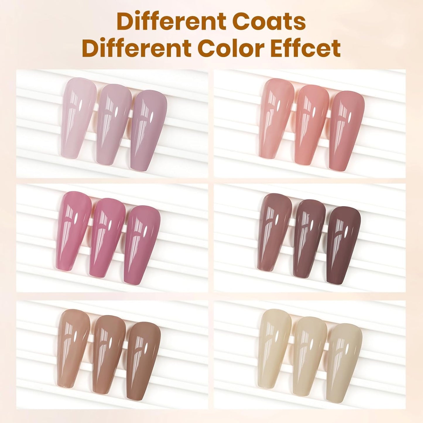 Quick-Dry Fall Winter Nail Polish Set, Regular Nail Polish Non Gel Air Fast Drying Fingernail Lacquer Manicure Salon DIY at Home