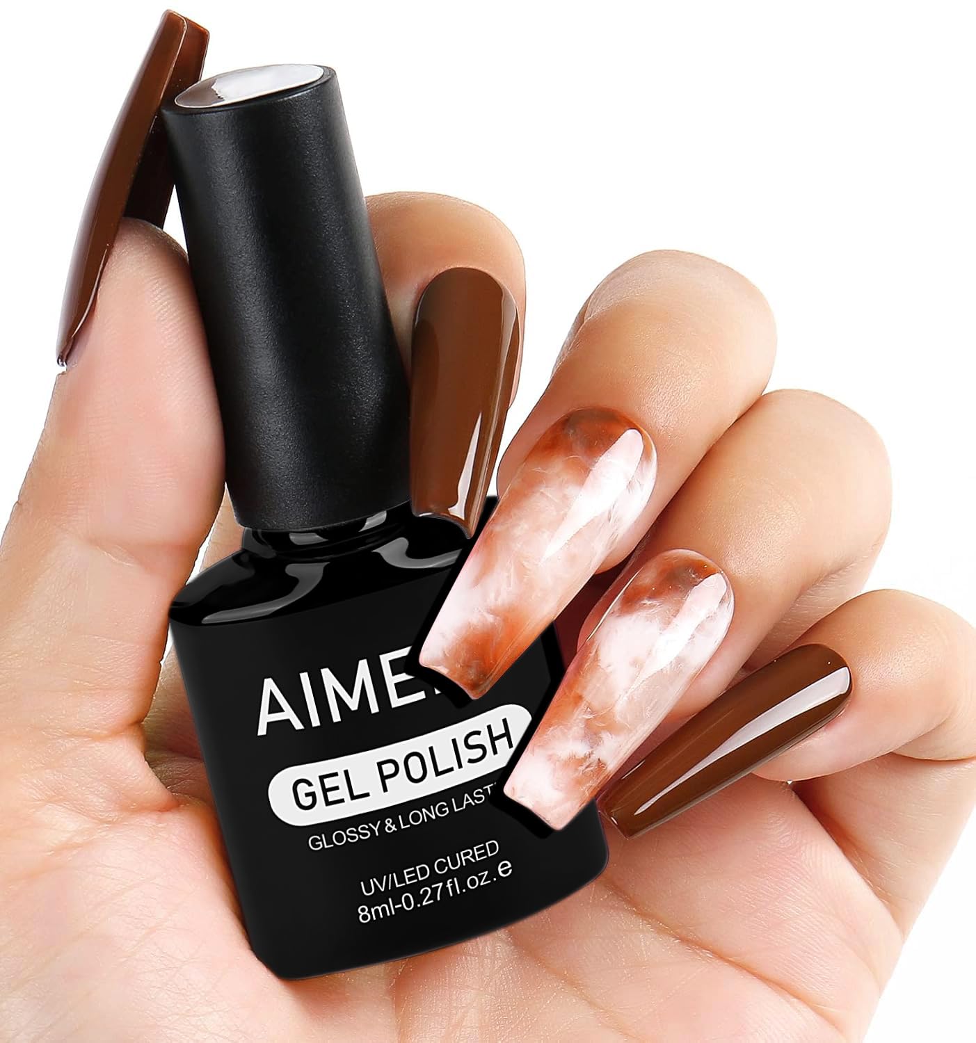 AIMEILI Gel Nail Polish, Hema Free, Cruelty Free, Vegan, Soak Off U V LED Nail Art for Women Girls Manicure Salon DIY Home - 993 8ml