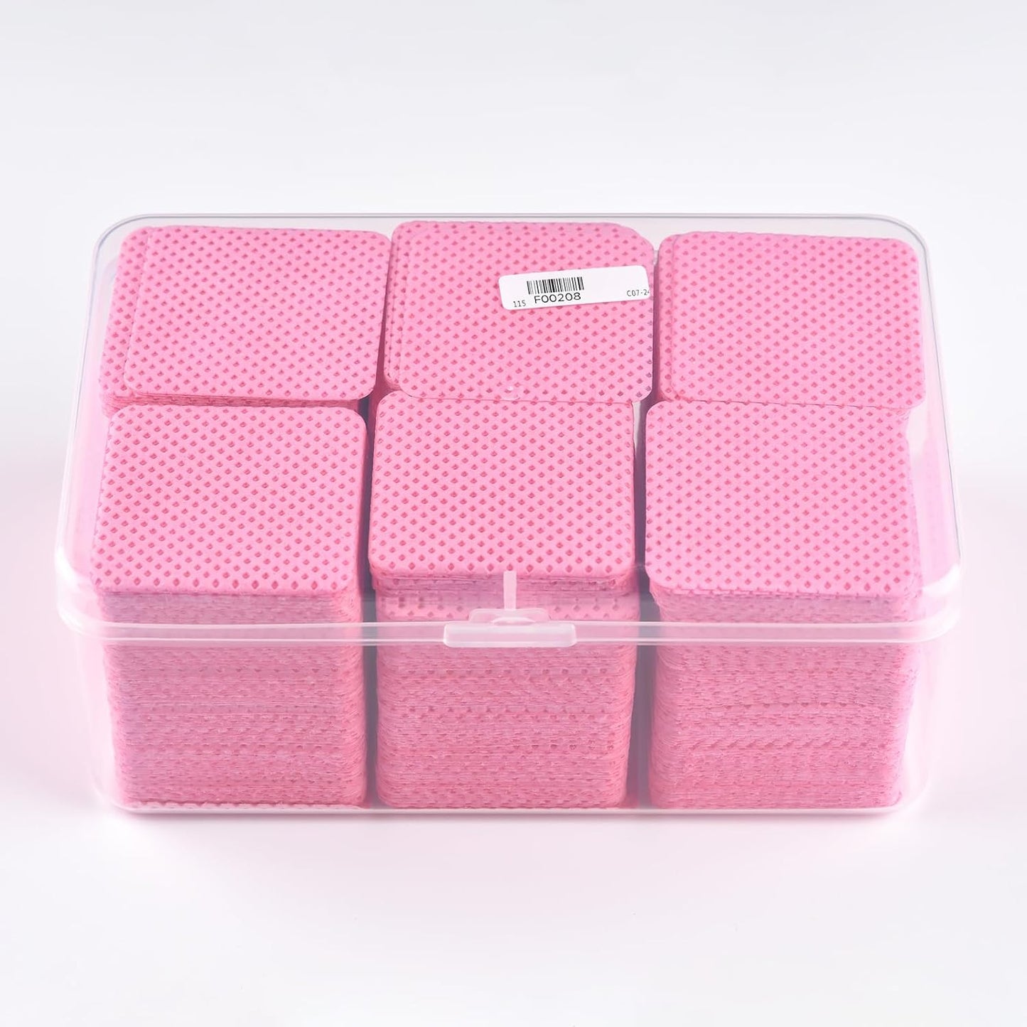900 PCS Lint Free Nail Cleaning Wipes to Remove Gel Nail Polish & Other Excess Liquid Disposable Nail Cleaning Wipes (Pink)