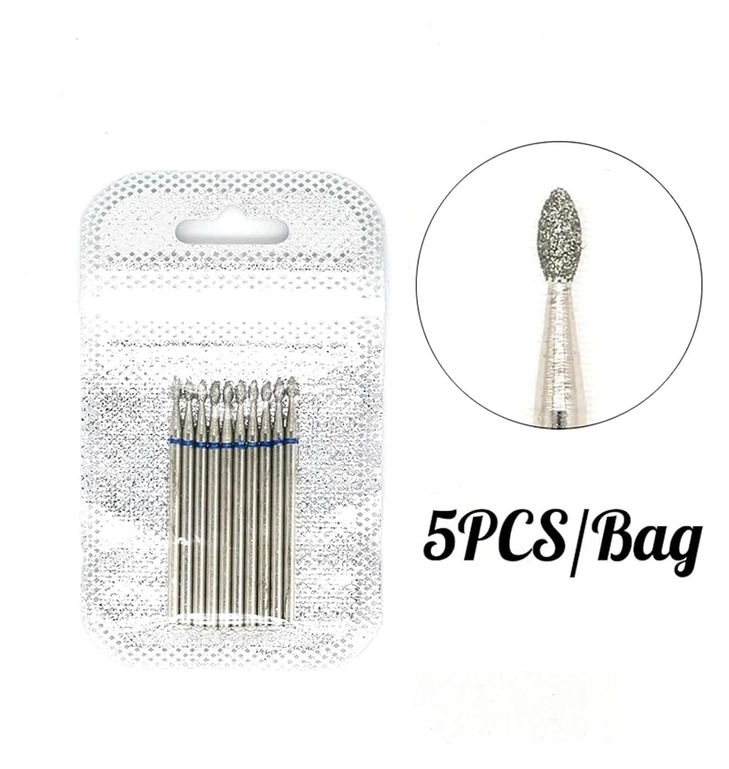 WWJN 5Pc Ceramic Nail Art Drill Bits Rotary Cutter Clean Apparatus for Manicure Nail Milling Machine Accessories Removal Nail Gel Tool