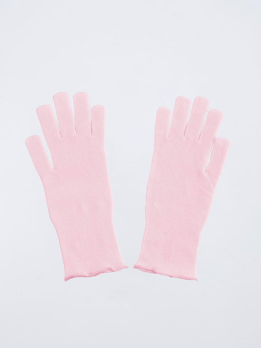 Viskin - Kids Seamless Gloves - Soft Viscose Hand Protection Large Size - Moisture Absorbing Comfort - Gentle Daily Hand Cover - Daily Protection - Pink