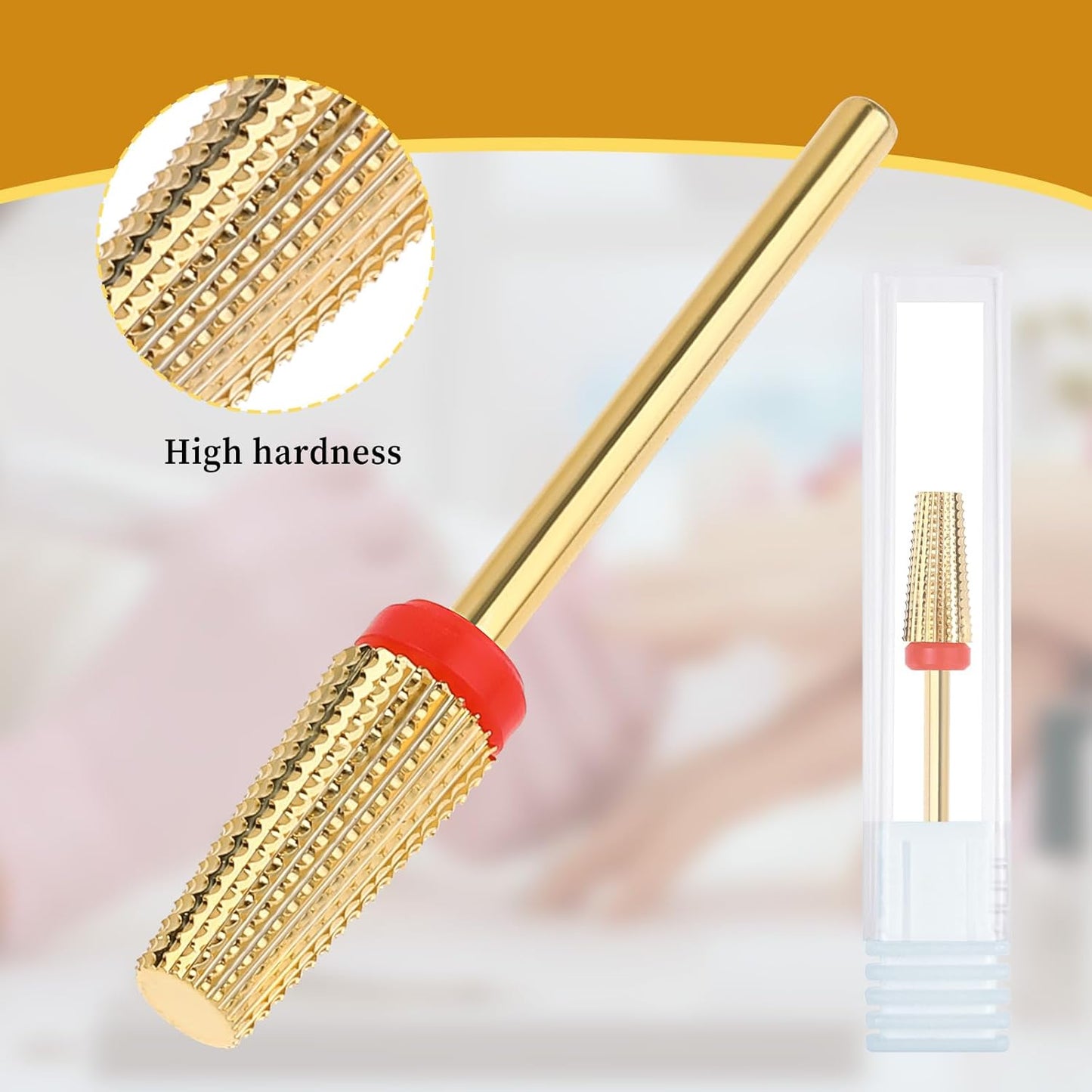 5 in 1 Nail Drill Bits Carbide Tungsten Nail Bits Two Way Rotate Professional Advanced Safety Bits Electric File Tool Drills Fast Remove for Manicure Pedicure Cuticle Acrylic Hard Gel Nails Polishing