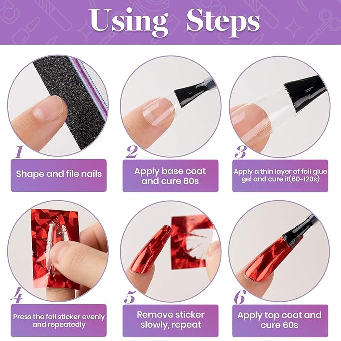 Beetles 15ml Nail Foil Glue, Foil Transfer Gel for Nails Stickers Transfer Nail Art Gel Nail Polish Soak Off LED Lamp Required Manicure DIY at Home Fall Nail Gifts for Women