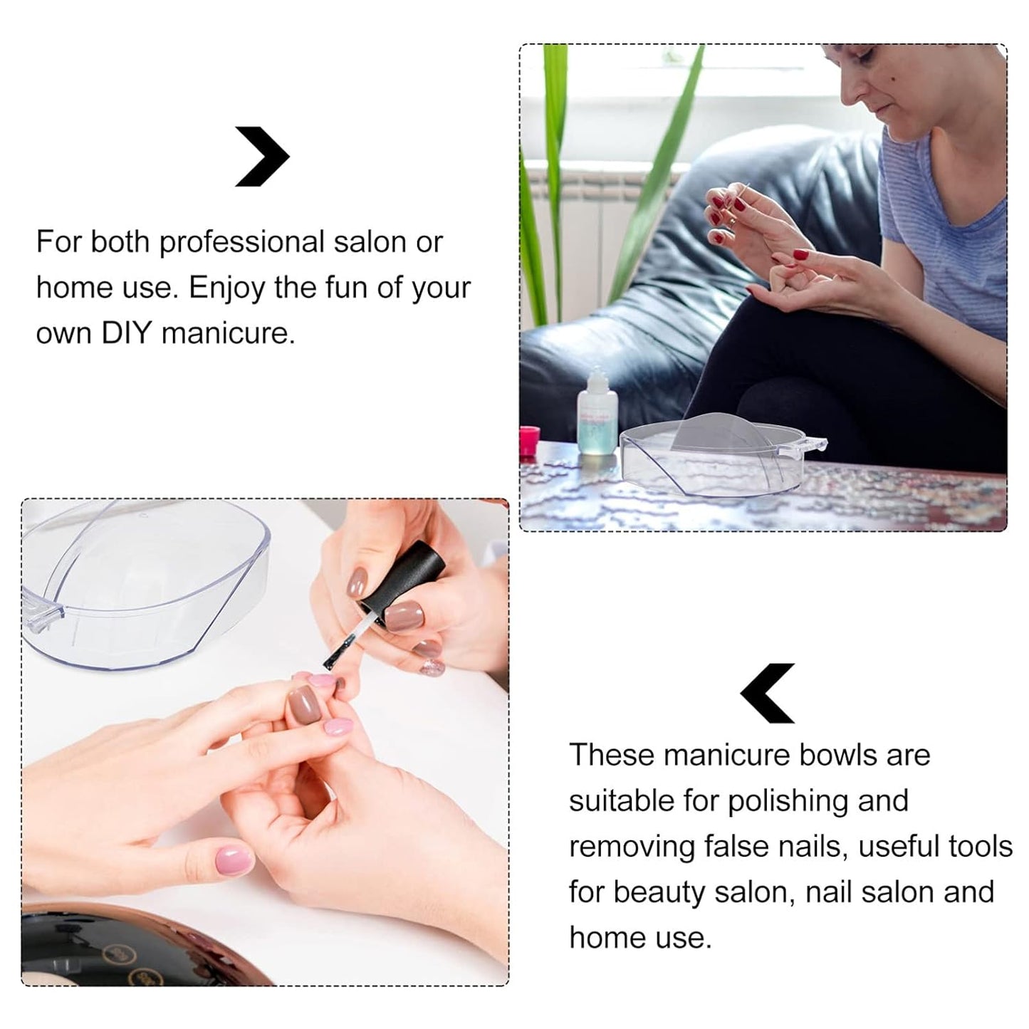 Hand Soaking Bowl Nail Polish Remover Nail Color Removing Bowl Hand Soak Manicure Supplies Manicure Tools Soak Tray Art Supplies Beauty Tool Soaking