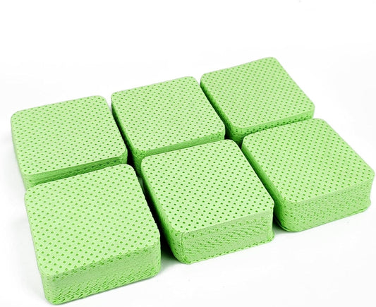 300 Pcs Lint Free Nail Wipes, Non-Woven Nail Polish Remover Pads Nail Polish Wipes for Nail Polish Removal Eyelash Extensions DIY Nail Art Supplies (Green)