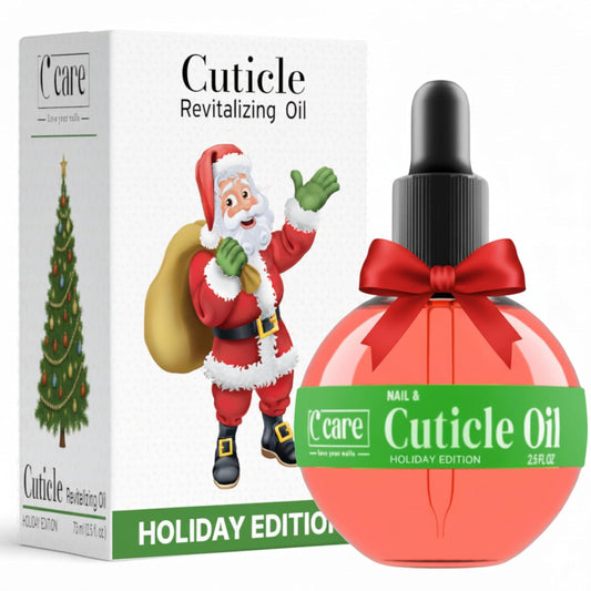 C CARE Holiday Special Cuticle Oil for Nails - Instantly Repairs Miosturizes & Hydrates - Nail Oil Cuticle Softener - 2.5 Oz