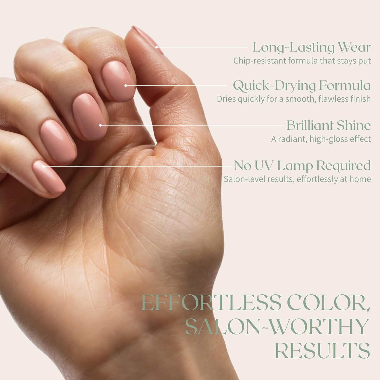 Breathable Premium Long Lasting Nail Polish (Pink Dahlia) - Vegan & Toxin-Free