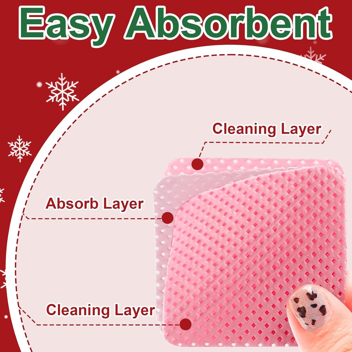 1200PCS Lint Free Nail Wipes Non-Woven Nail Polish Remover Wipes No Lint Cleaning Wipe Absorbable Eyelash Extension Glue Cleaning Wipes Dry Pads Nail Stuff Nail Supplies