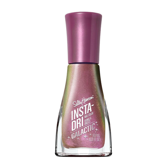 Sally Hansen Insta-Dri Galactic Nail Polish | Quick Dry, Long Lasting, Streak-Free Shine | | Semi-Opaque, Shimmery | 113 Milky Slay | Iridescent Brown Purple Nail Color