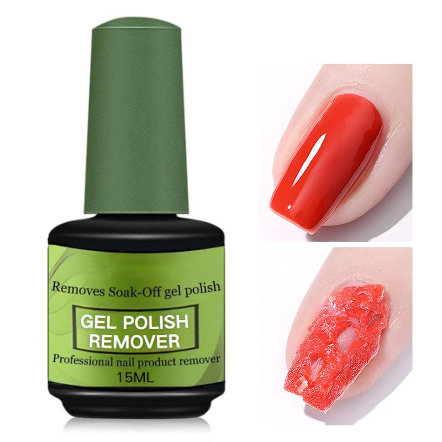 15ml Gel Remover Polish - Gel Polish Remover for Nails - Quickly & Easily Gel Nail Remover Within 3-5 Minutes - No Soaking or Wrapping Nail Gel Remover (0.51 Fl Oz (Pack of 1))