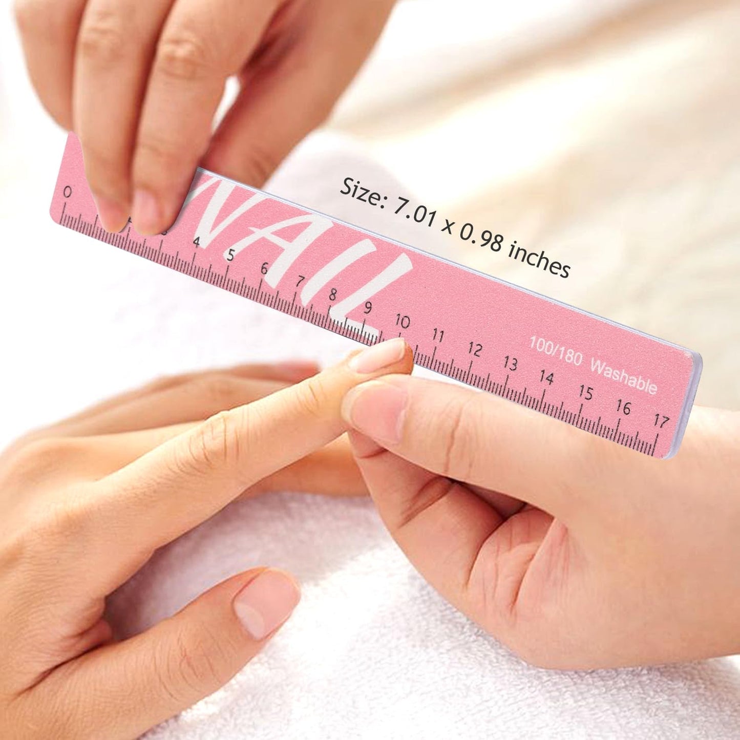 Nail Files and Buffers, 8 Pcs Nail Files for Natural Nails Emery Boards Nail Filer Professional Fingernail Files 80/100/150/180/240/280/1000/4000 Grit Nail File Set,Manicure Salon Tools