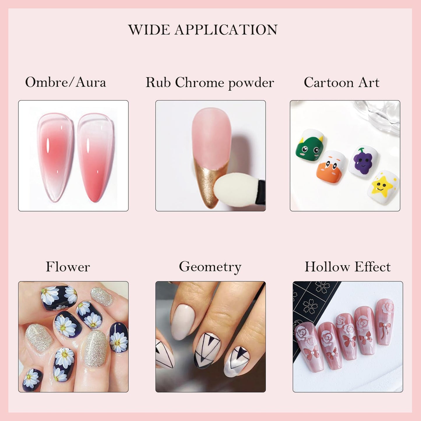9 Colors Pat Painting Gel – 6ml Each Ombre Gel Nail Polish Set With Sponge, Stamping Gel, High Pigment Nail Art Paint for Gradient, Aura Nail, 3D Carving, DIY Salon manicure