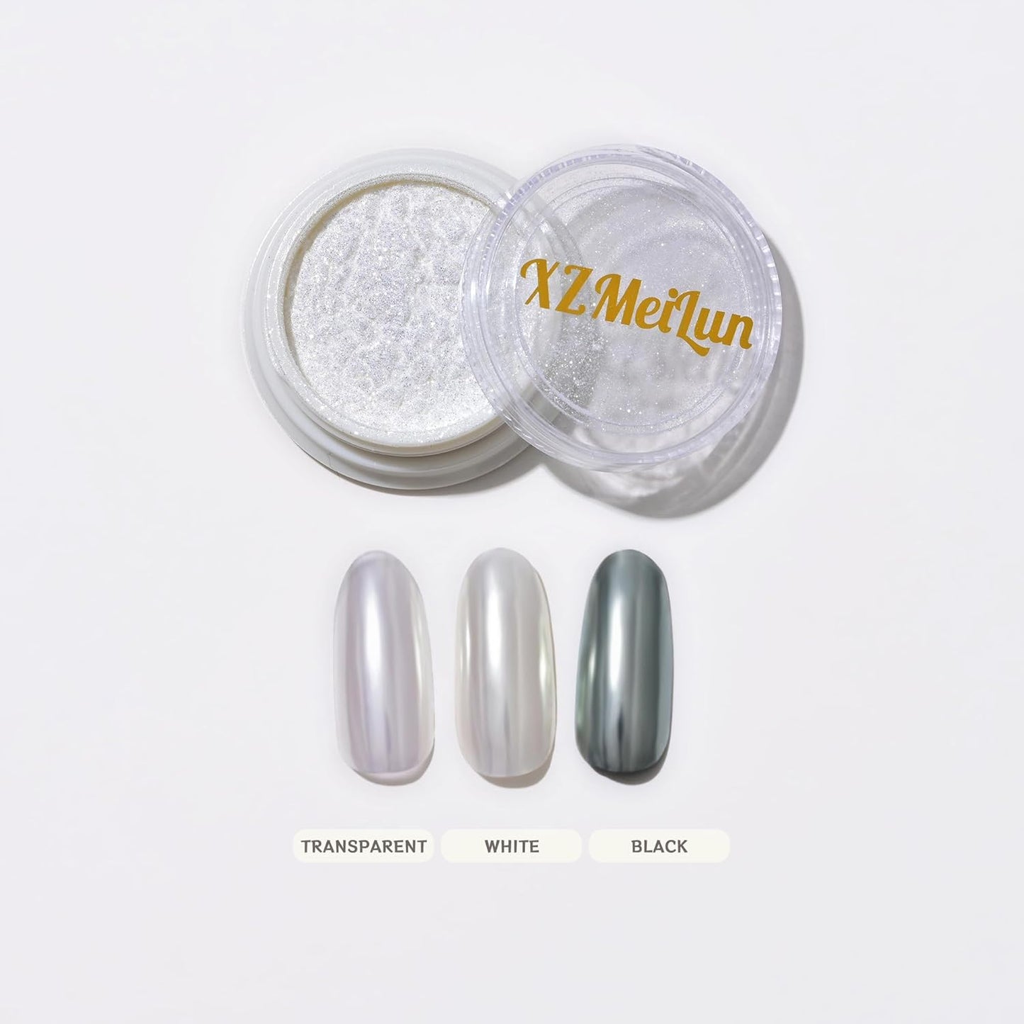 Chameleon Chrome Nail Powder, Big-Capacity0.8g Aurora Silver Turns Yellow Mermaid Aurora Powder Pigment Pearlescent Nail Art Glitter Decoration, Can mixed With Builder Gel Nail Polish For Use