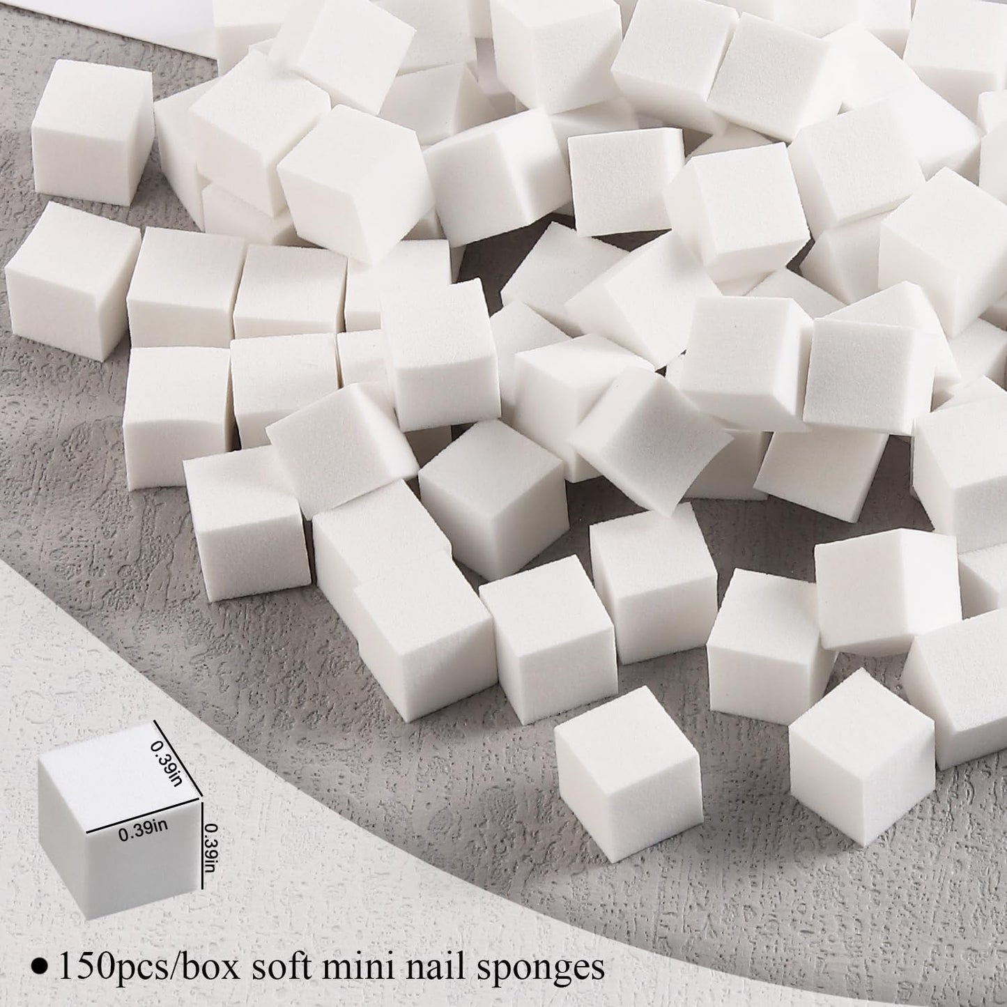 150Pcs Soft Nail Sponges for Ombre Mini Nail Art Sponges With Grabbing Pen Aura Nail Gradient Brush for Gel Nail Polish Sponge With 50pcs Disposable Gel Polish Palette Paper