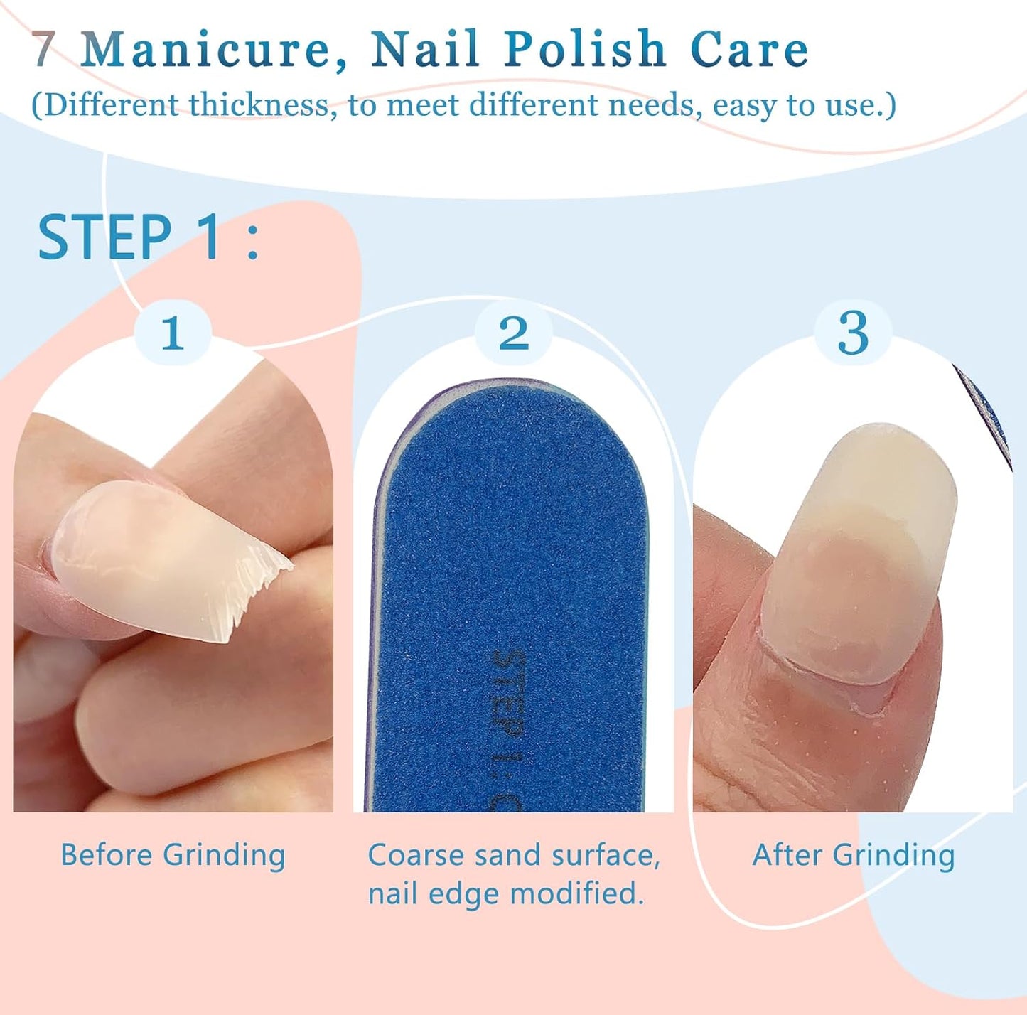 6-Pack All-in-One Nail Buffer - Effortlessly Create Smooth and Shiny Nails
