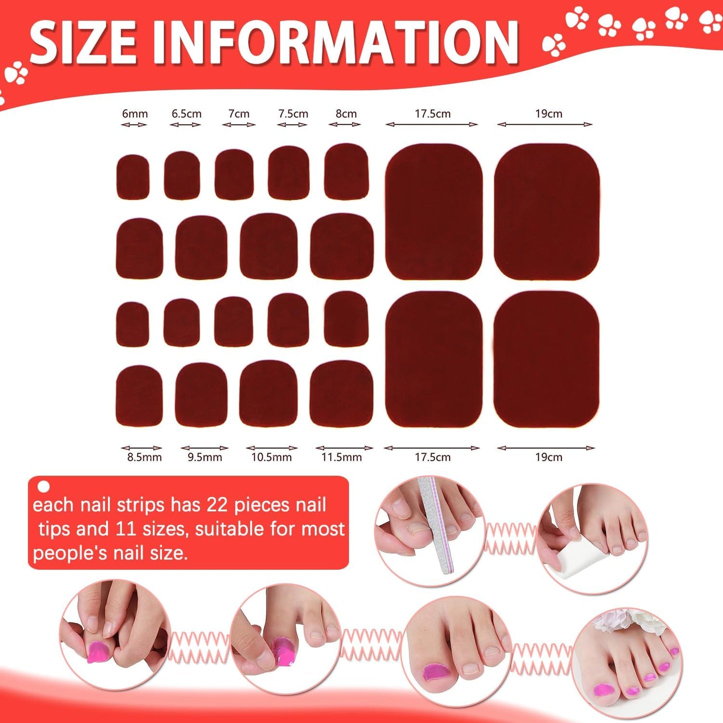 DANNEASY 16 Sheets Toe Nail Stickers Full Nail Wraps for Women Solid Color Toenail Polish Strips Self Adhesive Toes Nail Polish Stickers Gel Strips Nails Manicure Sticker with File, Cuticle Stick