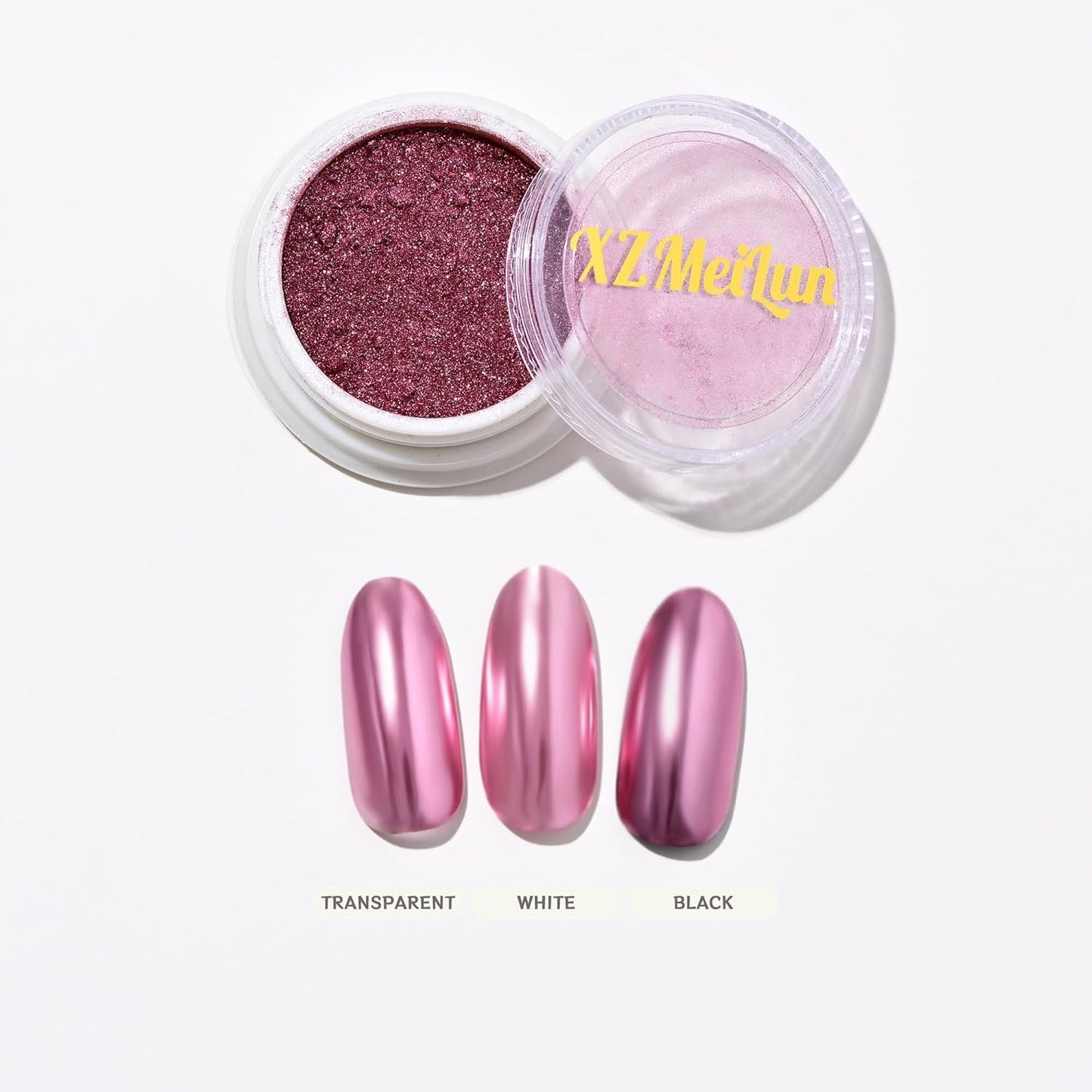 Rose Gold Magic Mirror Chrome Nail Powder, Big-Capacity 1.5g Metallic Dust Holographic Effect Powder Pigment Glitter Manicure Kit, Nail Art, Can Mixed with Builder Gel Nail Polish for Use