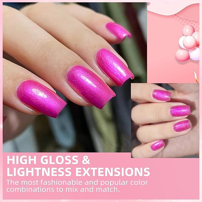 Major Dijit Quick Dry Nail Polish 12ml/0.41fl oz Vibrant Magenta Regular Lacquer Fast Drying & Long Lasting Art Effect for Salon
