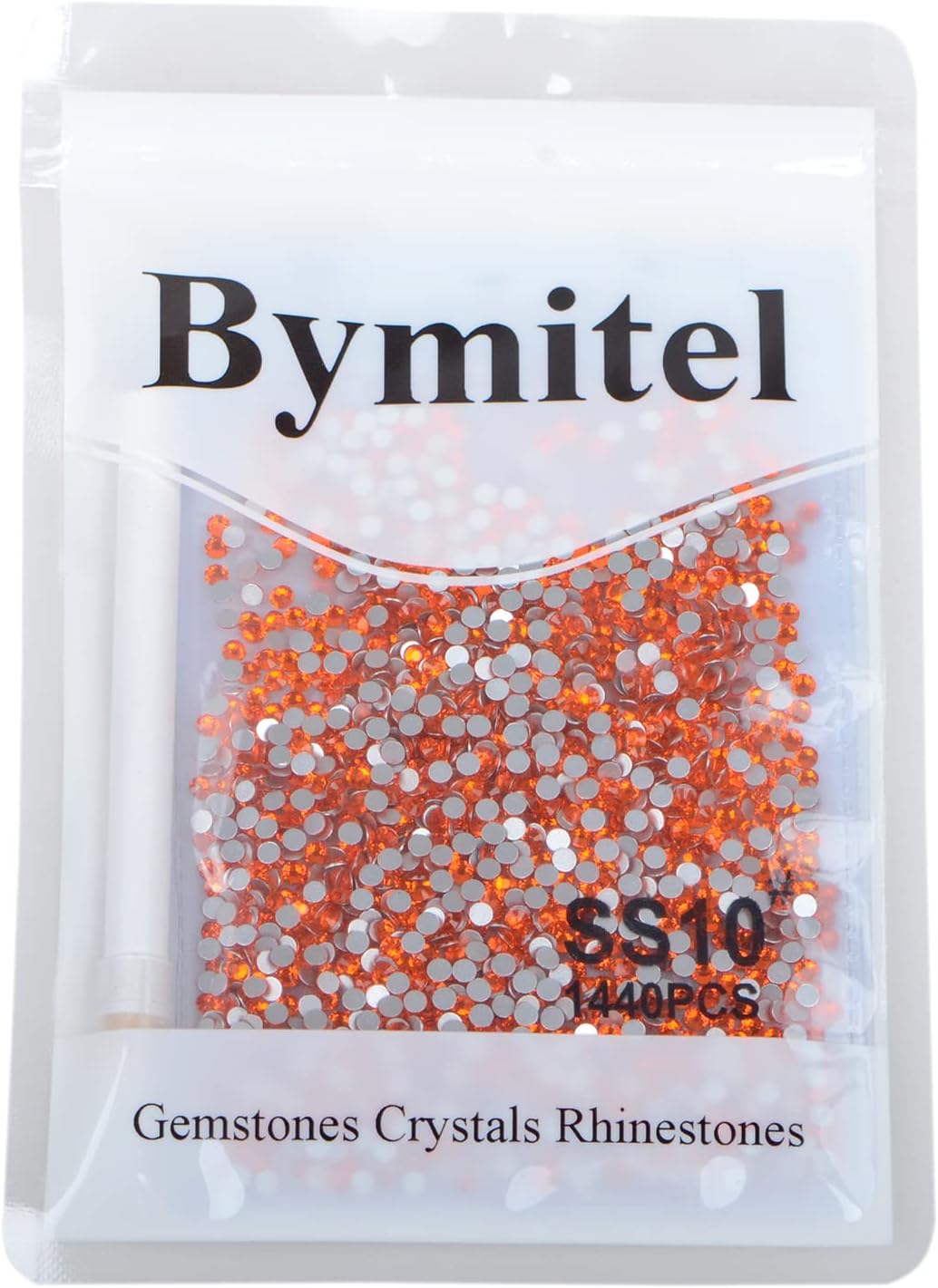 2880PCS Art Nail Rhinestones Non Hotfix Glue Fix Round Crystals Glass Flatback for DIY Jewelry Making with one Picking Pen (ss10 2880pcs, Hyacinth)