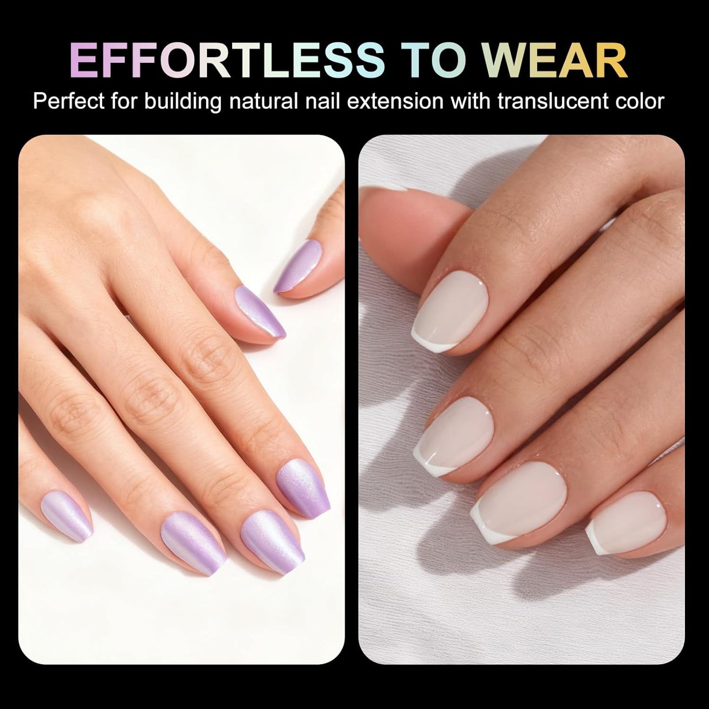 Extra Short Coffin Nail Tips, 240Pcs Soft Gel Nails, Half Matte Full Cover False Nail Tips for Nail Extension, Manicure, Home DIY, Salon, 12 Sizes, Pre-Shaped Acrylic Gelly Nails