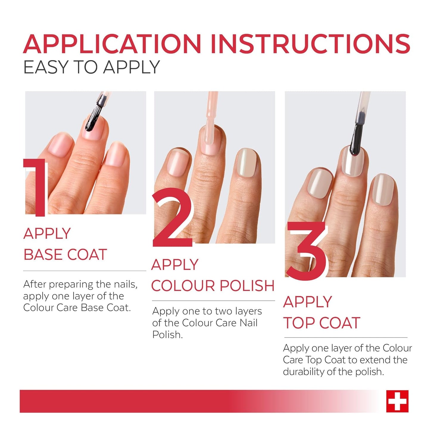 PODERM - Nail Polish – Enriched with Tea Tree – Improves nail appearance – Ingredients Natural/Vegan - foot/hand - Swiss Made (Powder Pink)