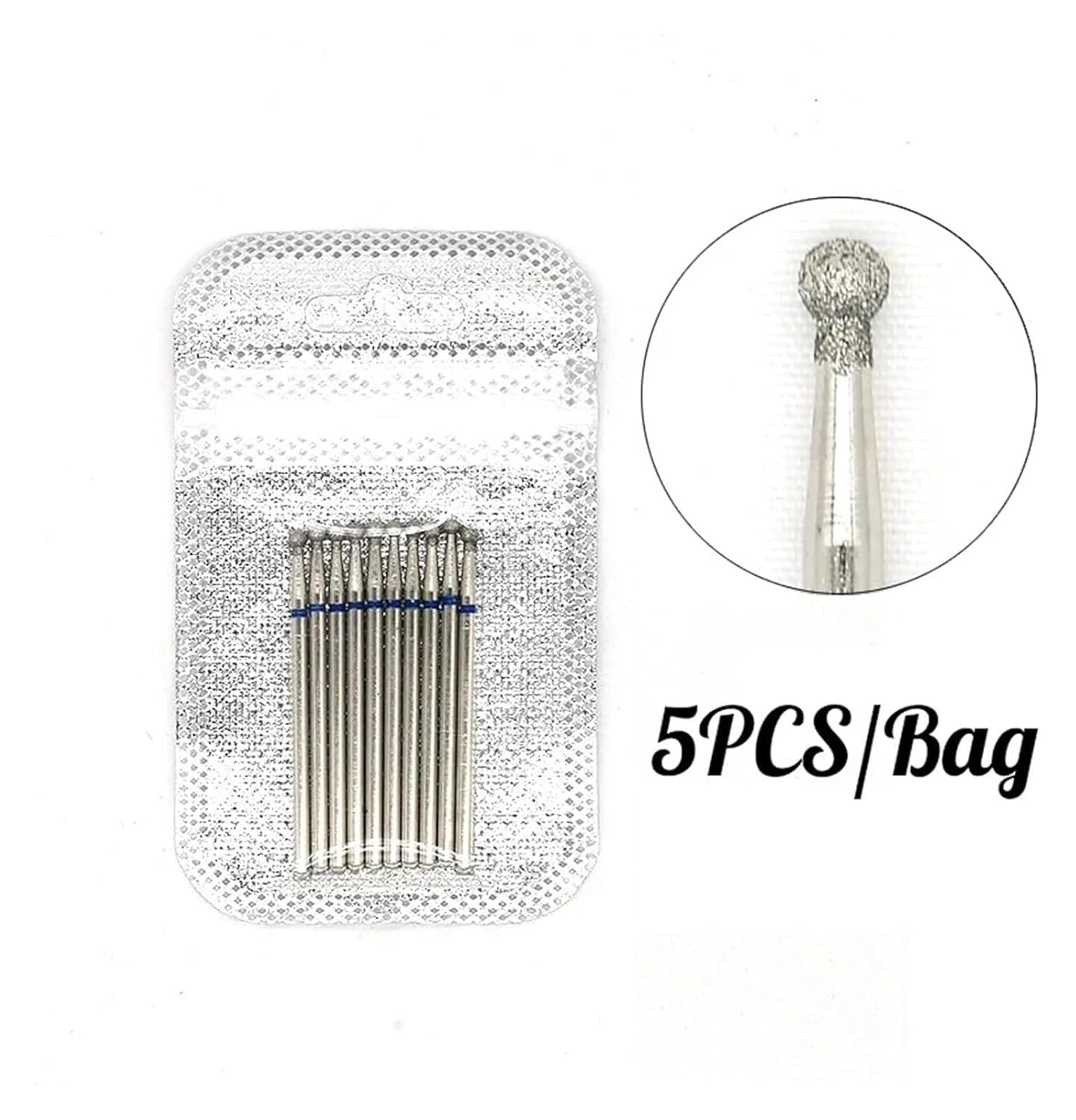 WWJN 5Pc Ceramic Nail Art Drill Bits Rotary Cutter Clean Apparatus for Manicure Nail Milling Machine Accessories Removal Nail Gel Tool