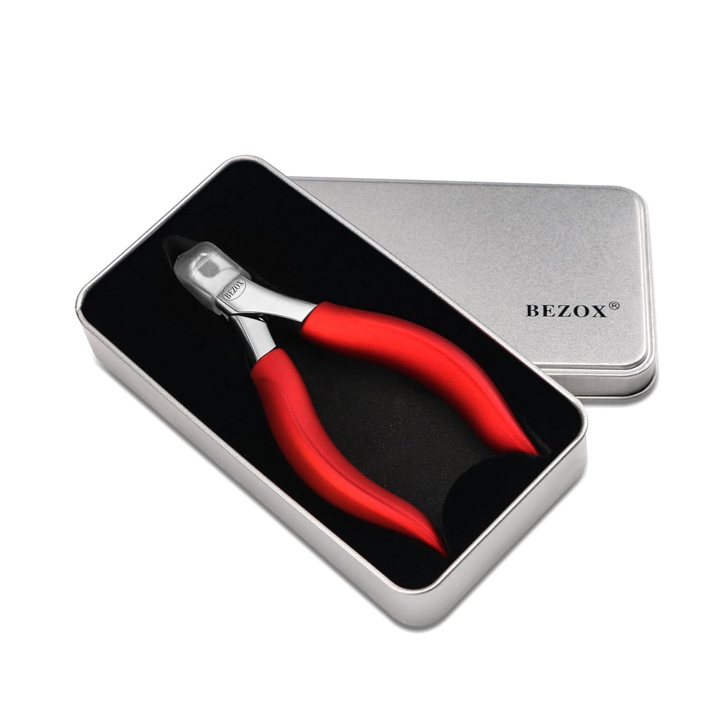 BEZOX Toenail Clippers for Thick Nails - Precision Thick Finger Nail Clipper Adult, Comfort Grip Nail Cutter, Ergonomic Long Handle Large Toe Nail Clippers