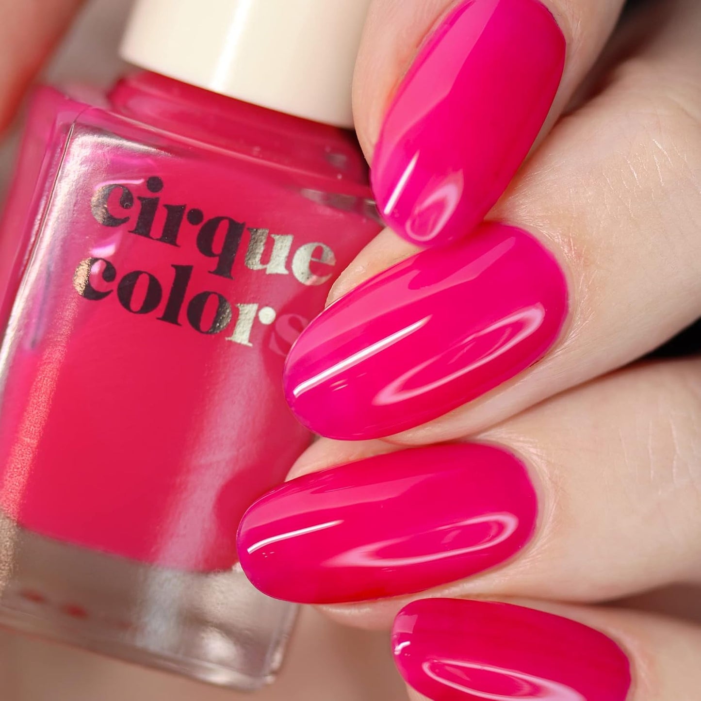 Cirque Colors XOXO Jelly- Hot Pink Jelly Nail Polish - 0.37 Fl Oz (11 mL) - Vegan & Cruelty-Free