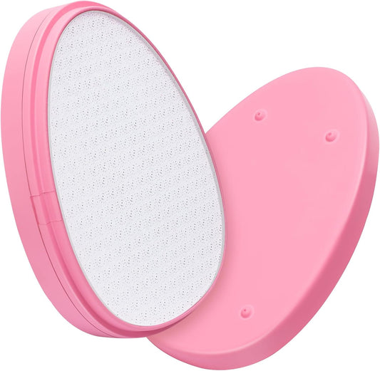 Foot File,Nano Glass Foot File Callus Remover for Feet,Foot Scrubber Dead Skin Remover,Gentle Exfoliation for Your Foot Massage in Shower- Light Pink