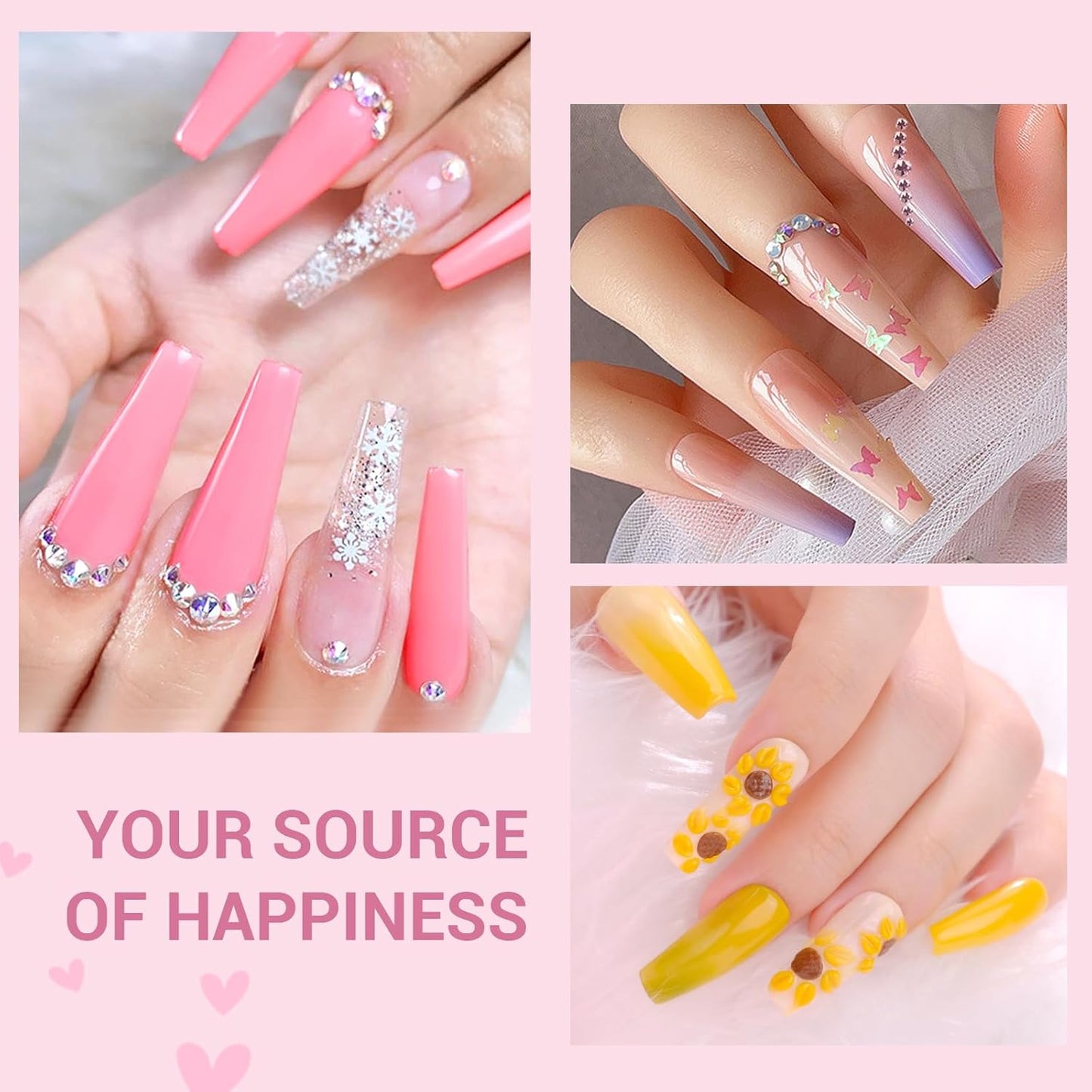 SAVILAND Acrylic Nail Kit – Nails Kit Acrylic Set with Nail Drill Brushes Gel Polish Clear Nails Tips Nail Art Tools Nail Stuff for Starters DIY Christmas Gift