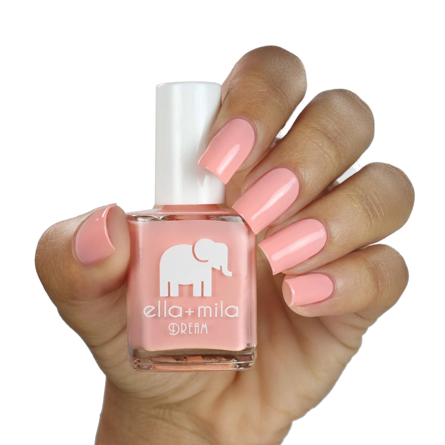 ella+mila Professional, Quick Dry, Long-Lasting & Chip-Resistant Pink Nail Polishes (Bubble Trouble - 0.45 fl oz)