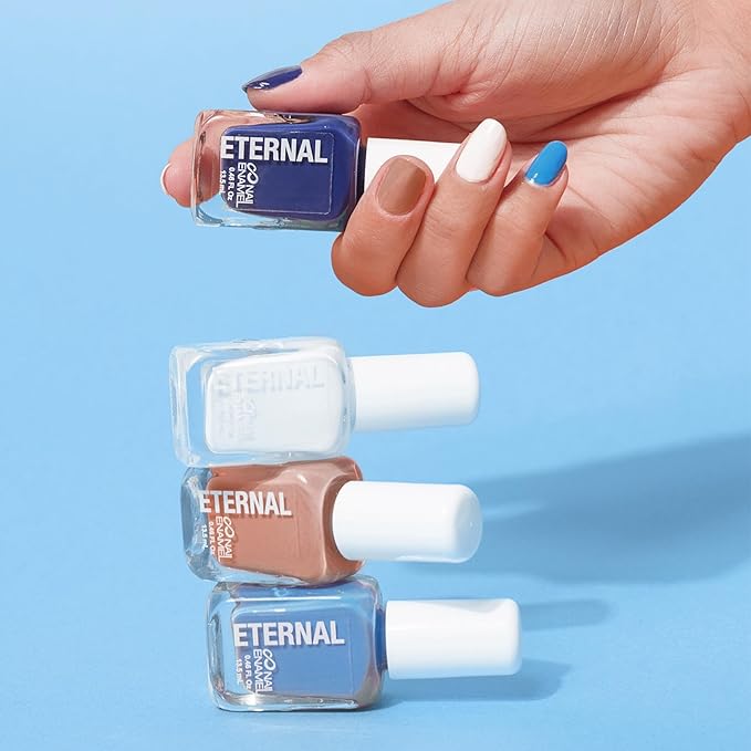 Eternal Nail Polish Set 4 Piece Kit: Long Lasting, Quick Dry and Cruelty Free. Made in USA - 0.46 Fluid Ounces Each (Santorini)