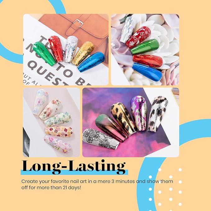 Beetles Nail Art Foil Glue Gel for Foil Stickers Nail Glue Transfer Tips Star Glues Nail Art Manicure DIY LED Lamp Required Soak Off 15ML 2 Bottle