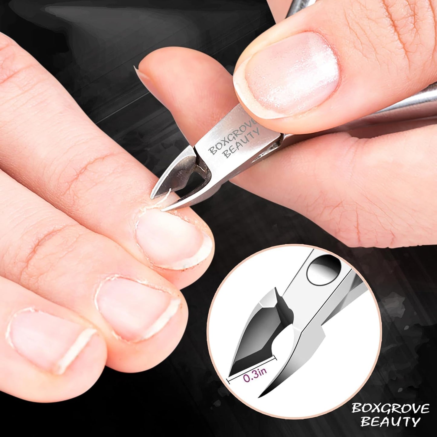 Professional Cuticle Cutter & Pusher Trimmer Manicure Tools with Double Spring– Perfect Nail Care Tool for Manicure & Pedicure Beauty at Home/Spa/Saloon (Silver Pack of 2)